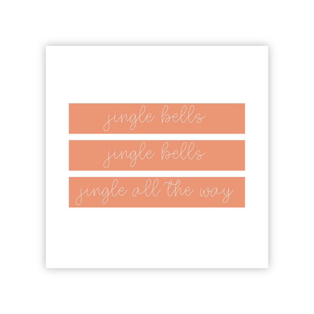 Dubbele kerstkaart | Jingle bells