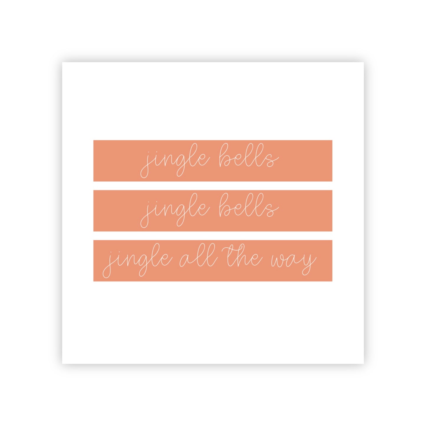 Dubbele kerstkaart | Jingle bells