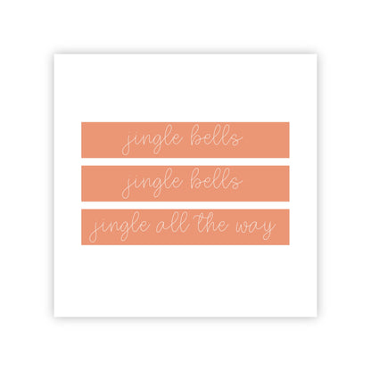 Dubbele kerstkaart | Jingle bells