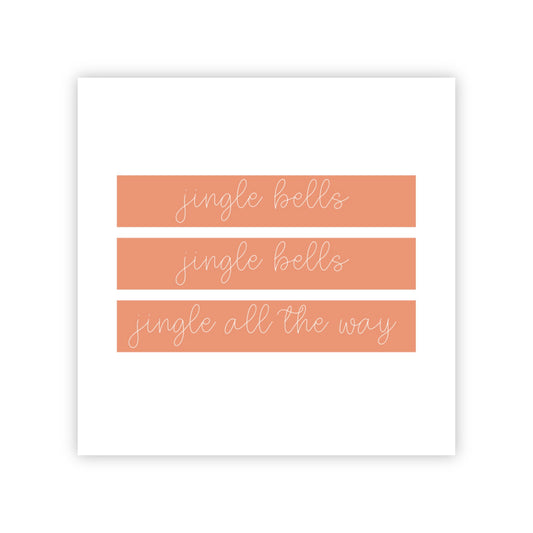 Dubbele kerstkaart | Jingle bells