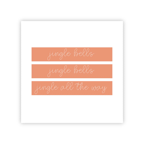 Dubbele kerstkaart | Jingle bells