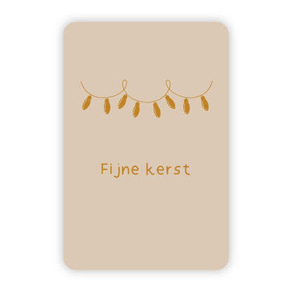 Kerstkaarten | Set van 10 met goudfolie
