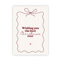 Dubbele kerstkaart | Wishing you the best Christmas ever
