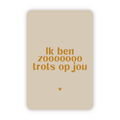 Wenskaart | Ik ben zo trots op jou goudfolie