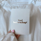 Wenskaart | Veel beterschap goudfolie