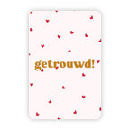 Wenskaart | Getrouwd goudfolie
