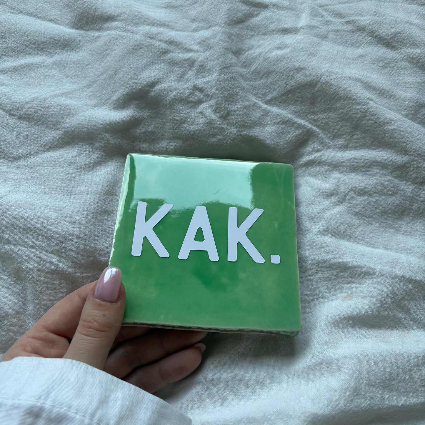Tegeltje | Groen - kak