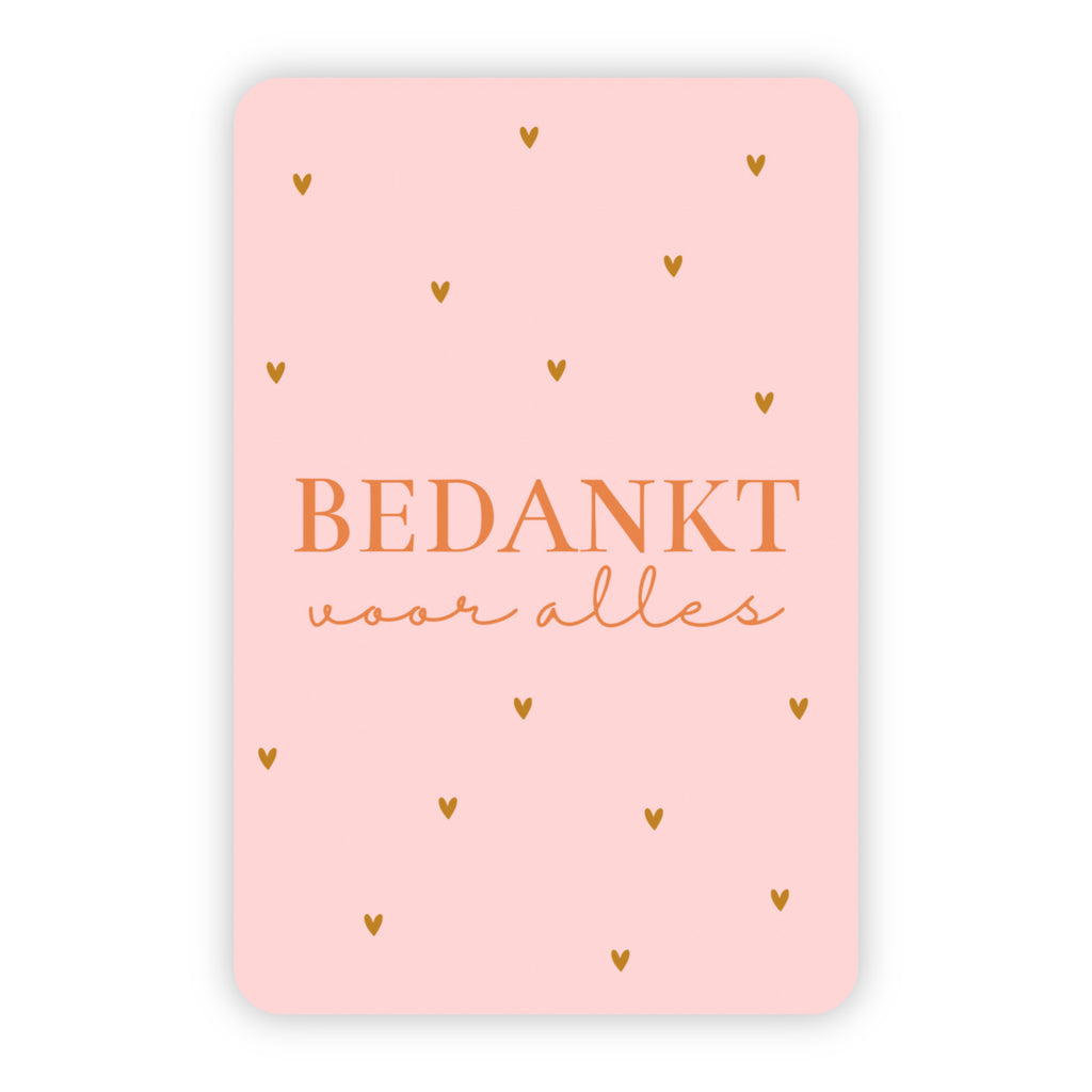 Wenskaarten | Set van 20 met goudfolie