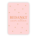 Wenskaart | Bedankt voor alles goudfolie