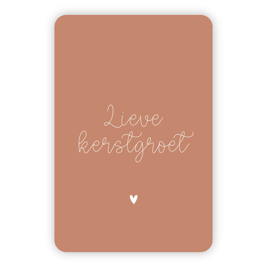 Kerstkaart | Lieve kerstgroet
