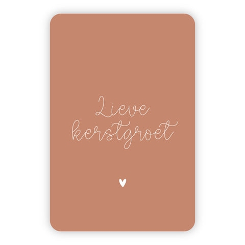 Kerstkaart | Lieve kerstgroet