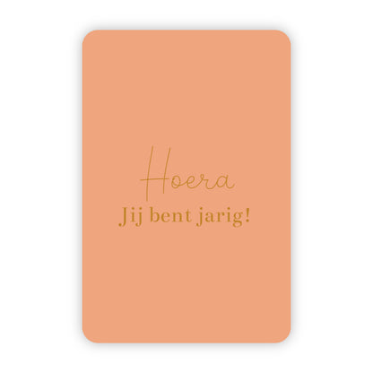 Wenskaarten | Set van 10 verjaardagskaarten met goudfolie