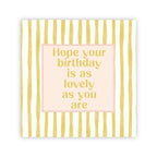 Dubbele wenskaart | Hope your birthday is as lovely as you are