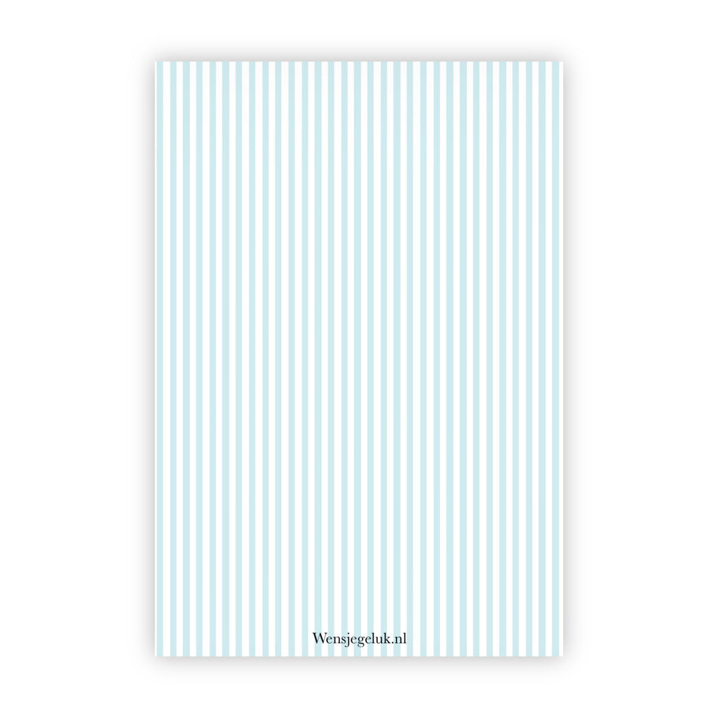 Dubbele wenskaart | Hoera een jongetje