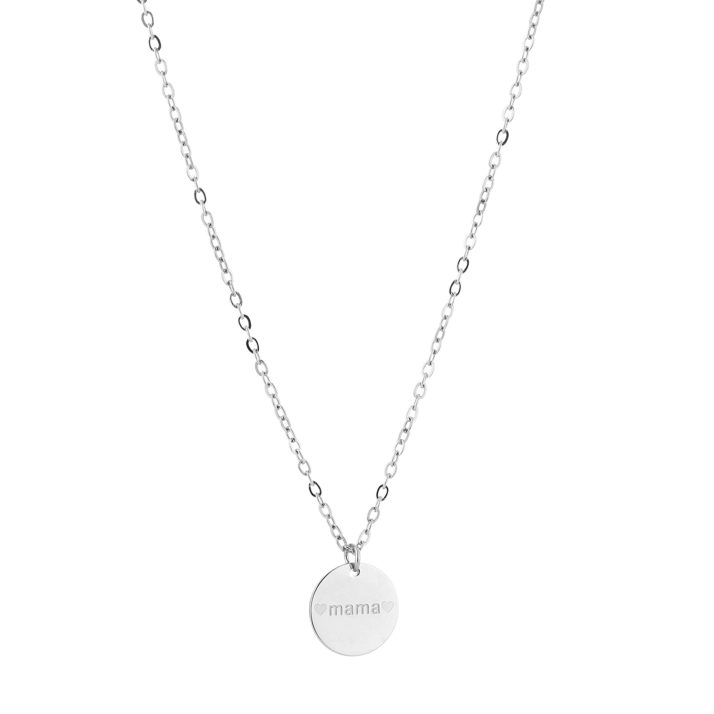 Ketting | Mama zilver
