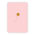Wenskaart | Blanco bloem goudfolie