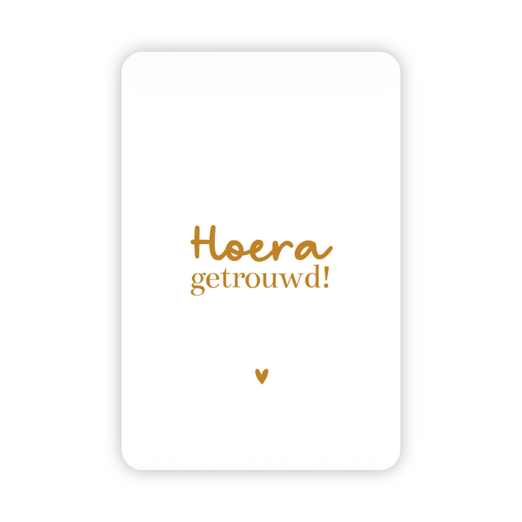 Wenskaarten | Set van 10 met goudfolie