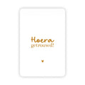 Wenskaart | Hoera getrouwd goudfolie