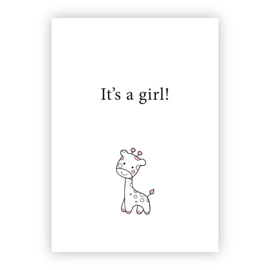 Wenskaart | It’s a girl