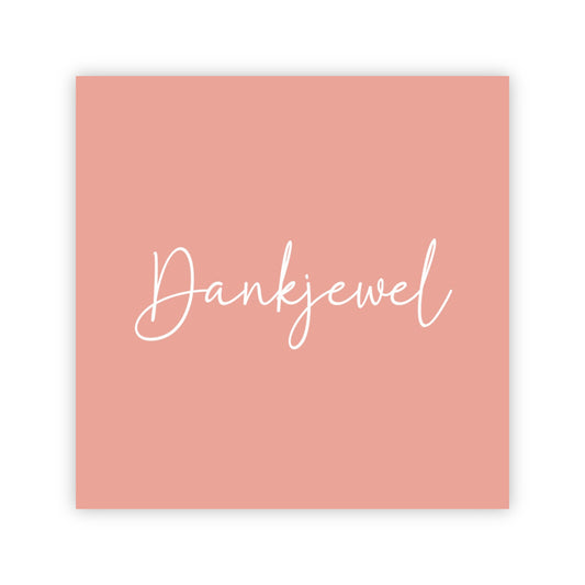 Dubbele wenskaart | Dankjewel
