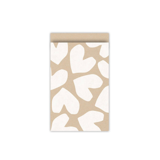 Cadeauzakjes | Hartjes kraft 5 stuks