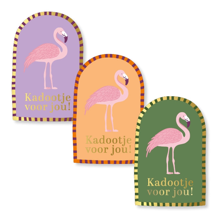 Cadeaustickers | Kadootje voor jou 10 stuks goudfolie