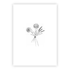 Wenskaart | Blanco bloemen