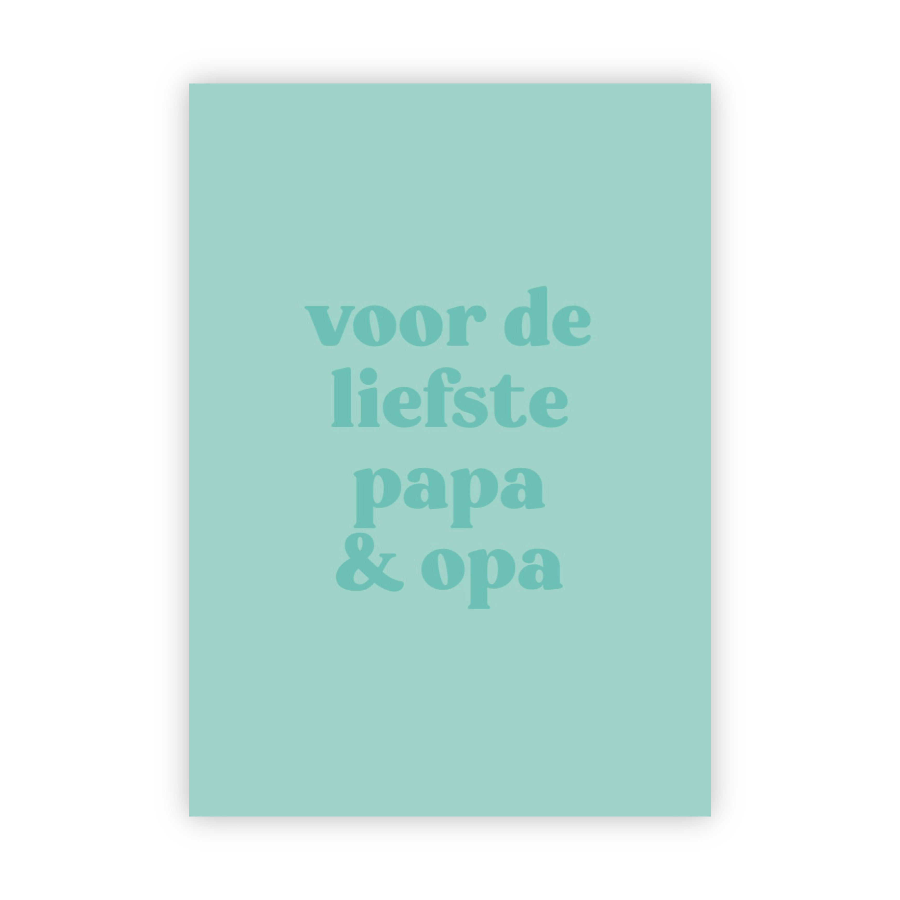 Wenskaart | Voor de liefste papa & opa