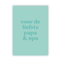 Wenskaart | Voor de liefste papa & opa