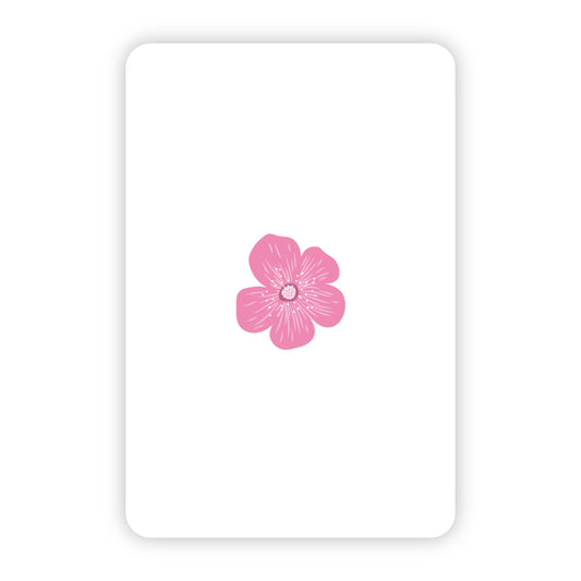 Wenskaart | Blanco bloem