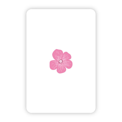 Wenskaart | Blanco bloem