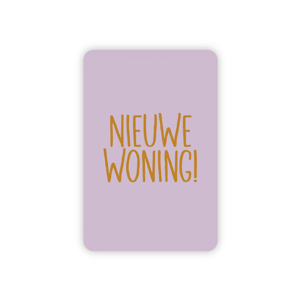Minikaart | Nieuwe woning goudfolie