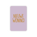 Minikaart | Nieuwe woning goudfolie
