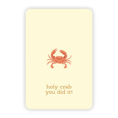Wenskaart | Holy crab you did it