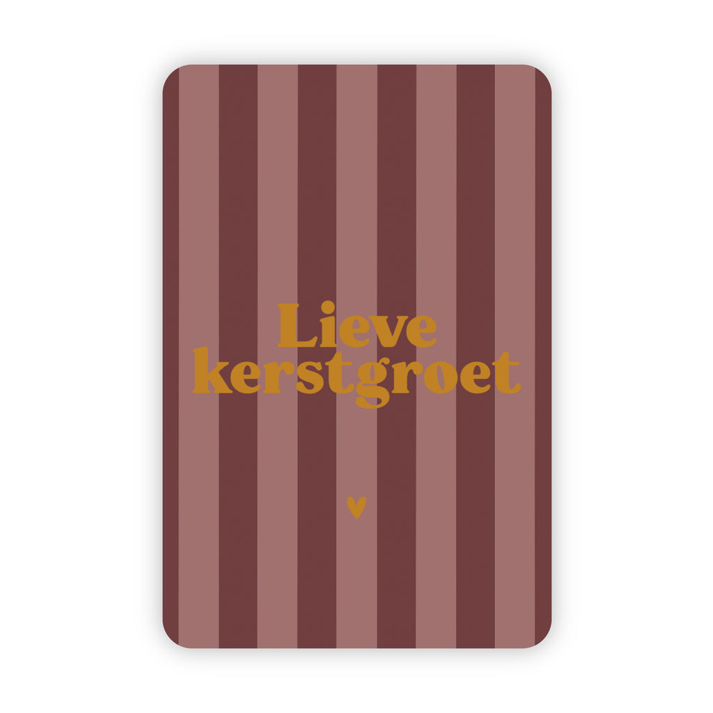 Kerstkaarten | Set van 20 met goudfolie