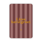 Kerstkaarten | Set van 20 met goudfolie