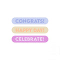 Cadeaustickers | Congrats 12 stuks