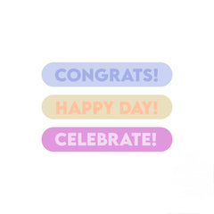 Cadeaustickers | Congrats 12 stuks