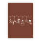 Wenskaart | Blanco kerstslinger