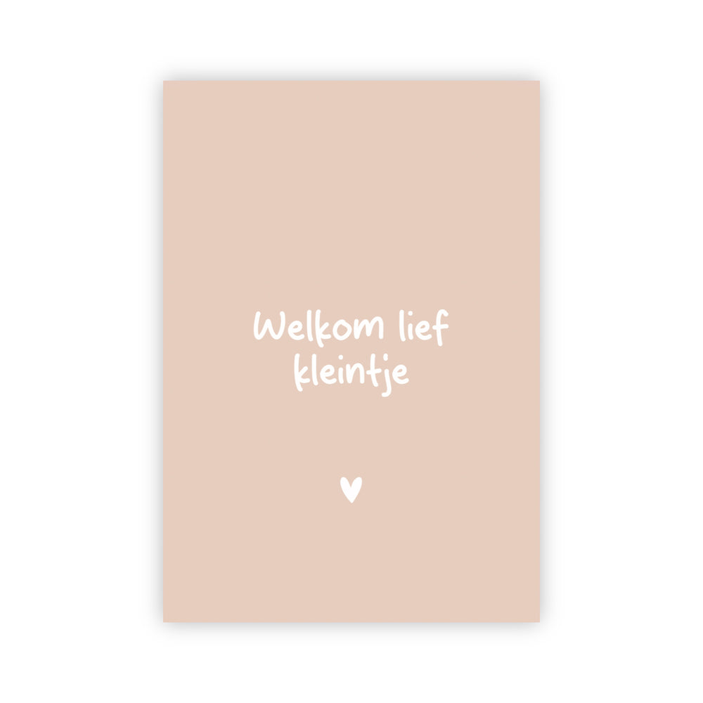 Wenskaart | Welkom lief kleintje