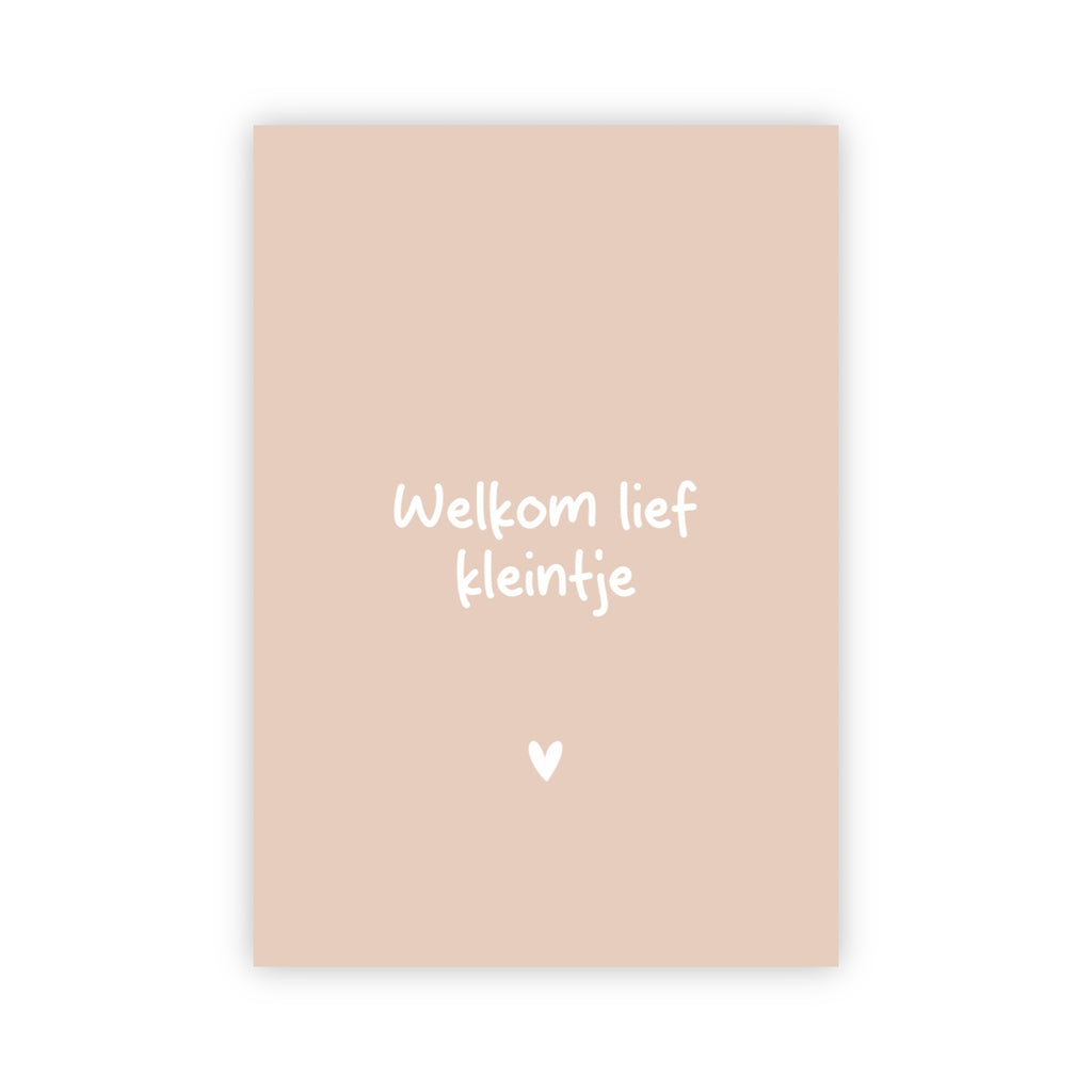 Wenskaart | Welkom lief kleintje