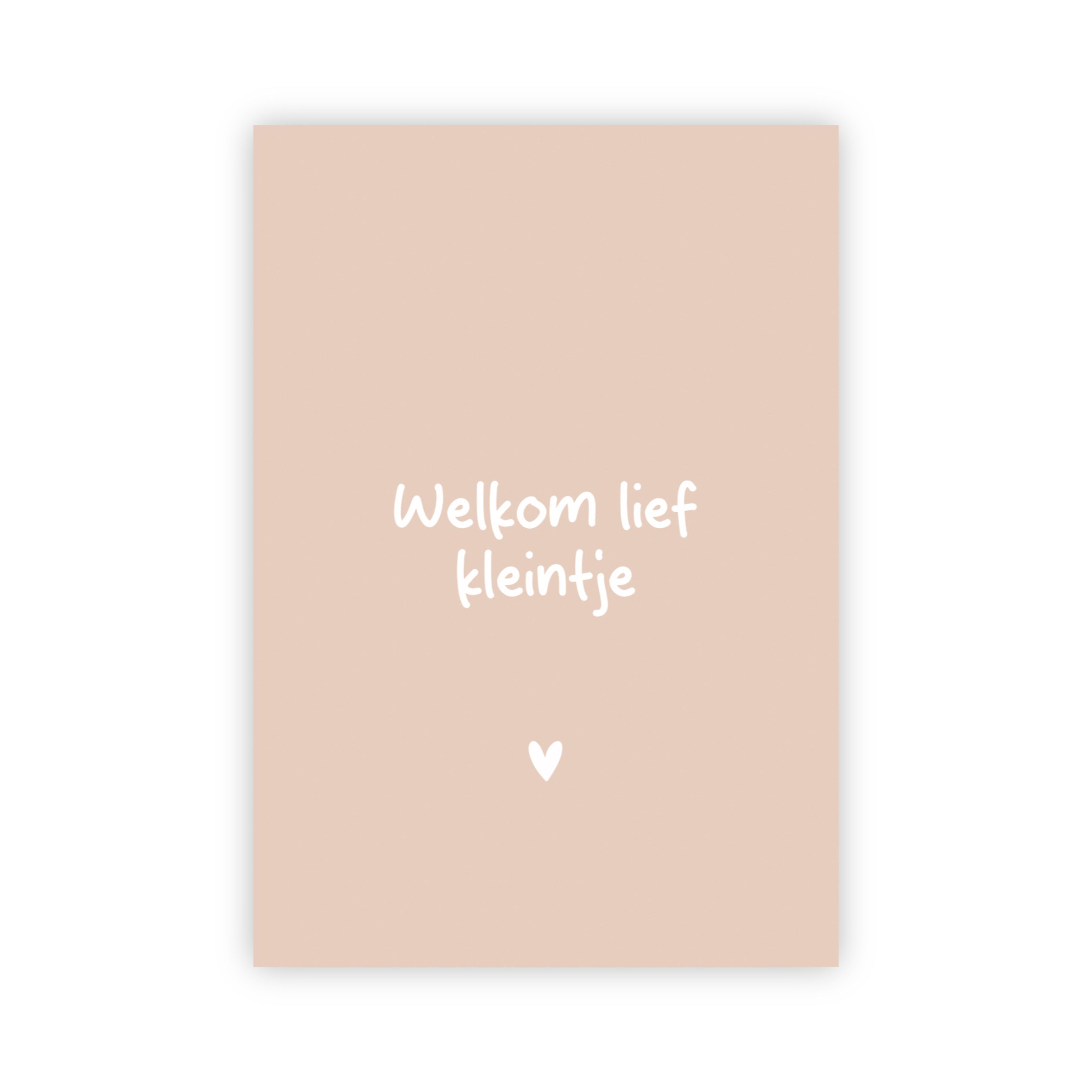 Wenskaart | Welkom lief kleintje