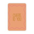 Wenskaart | Cheers to you goudfolie