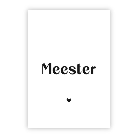Wenskaart | Meester