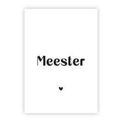 Wenskaart | Meester