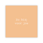 Dubbele wenskaart | Zo blij voor jou