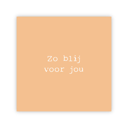 Dubbele wenskaart | Zo blij voor jou