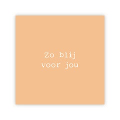 Dubbele wenskaart | Zo blij voor jou