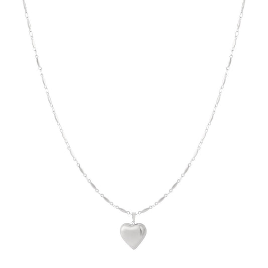 Ketting | Britt zilver | Lange ketting