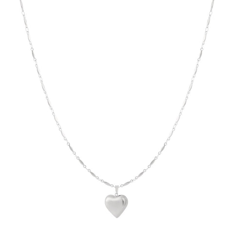 Ketting | Britt zilver | Lange ketting